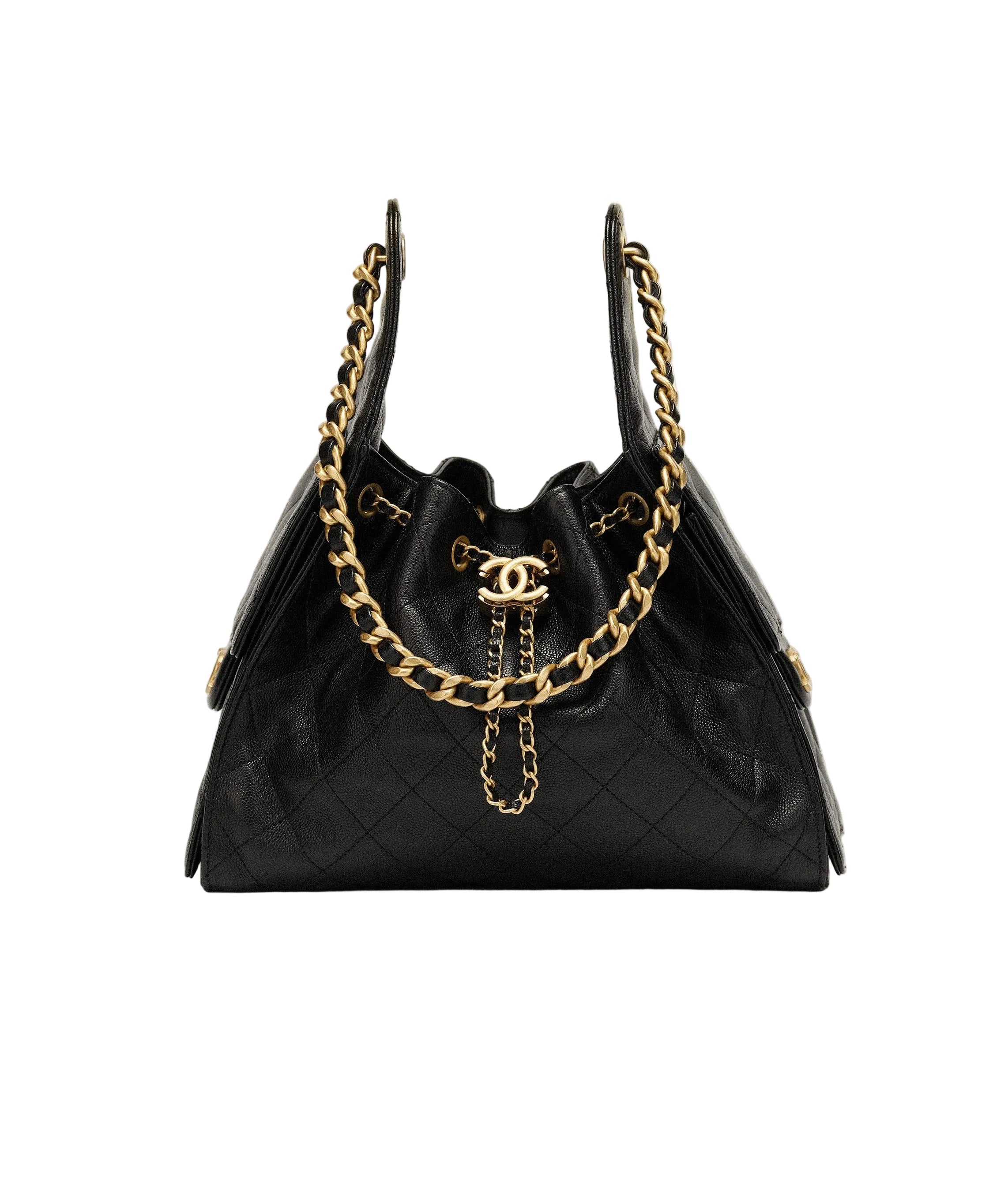 CHNL Black Small 25 Hobo Caviar