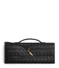 BV Black Long Andiamo Hand Clutch