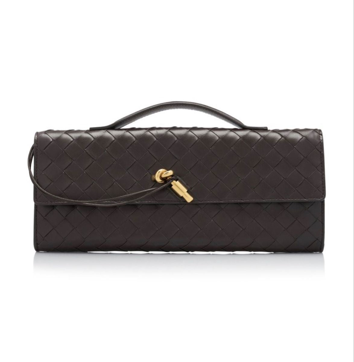 BV Brown Long Andiamo Hand Clutch