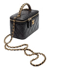 CHNL Black Mini Calfskin Vanity