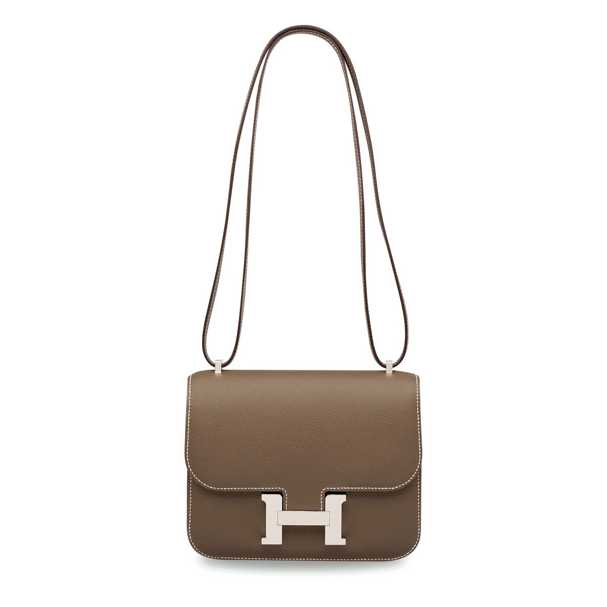 HRMS Mini Constance Leather Shoulder Bag