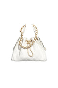 CHNL Small 25 White Caviar Bag