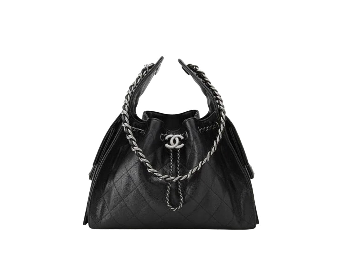 CHNL Small 25 Black Caviar Bag